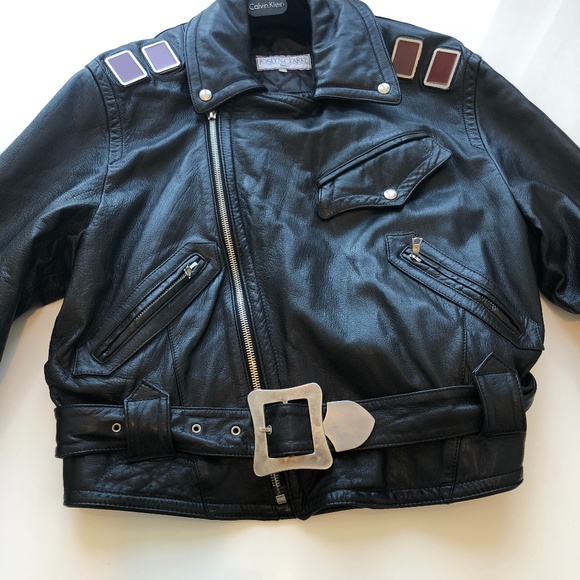 vintage made in ITALY GHEZZI leather jkt GHEZZI ゲッティ レザー